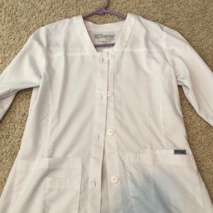 NWOT- Greys anatomy white scrub jacket